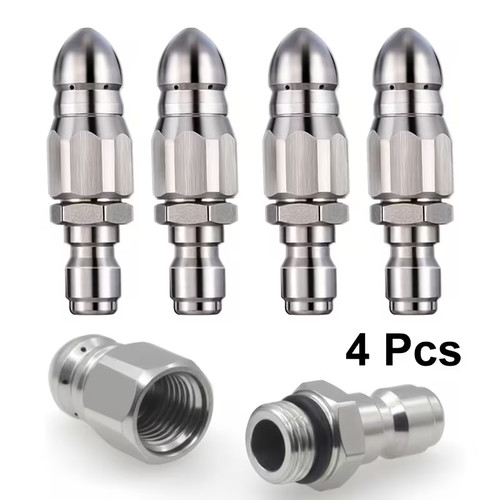 4pcs sewer jetter nozzle - sewer, set